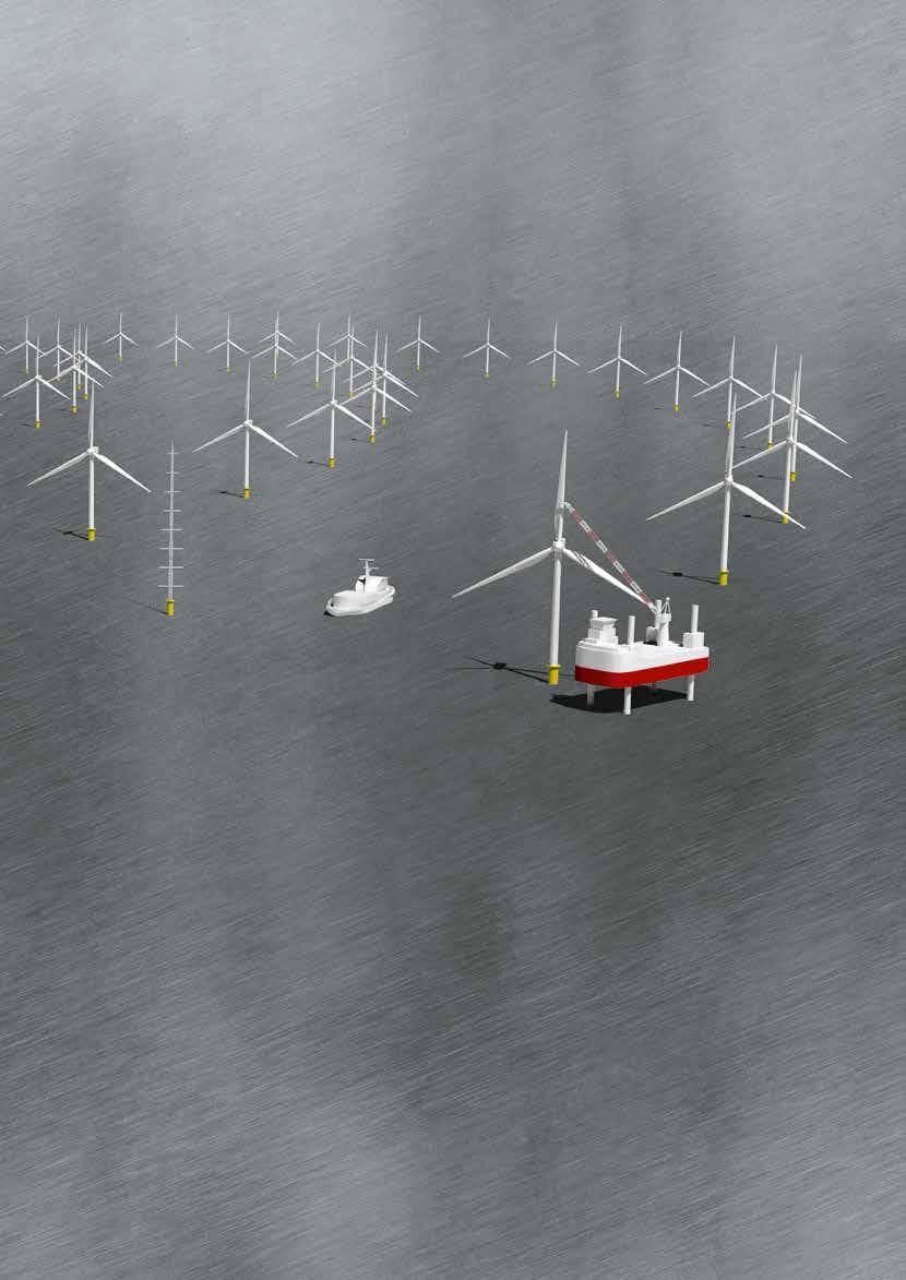 THE OFFSHORE WIND INDUSTRY AND O&M SERVICES MET MAST The met mast is erected prior to