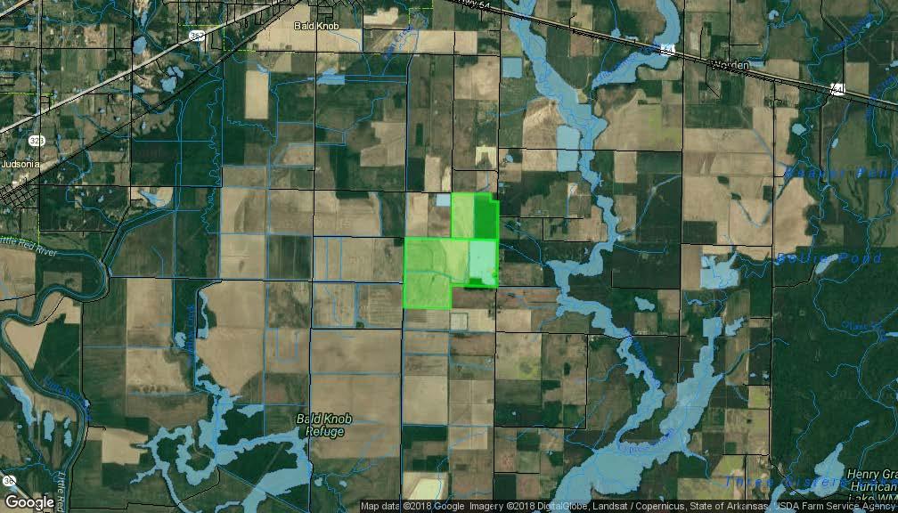 refuge vicinity map SUBJECT PROPERTY Bald Bald Knob NWR Hurricane Lake WMA WMA Date Created: 1/9/2018 Created By: DataScoutPro via DataScout OneMap 1 inch = 4930 feet This map should be used for