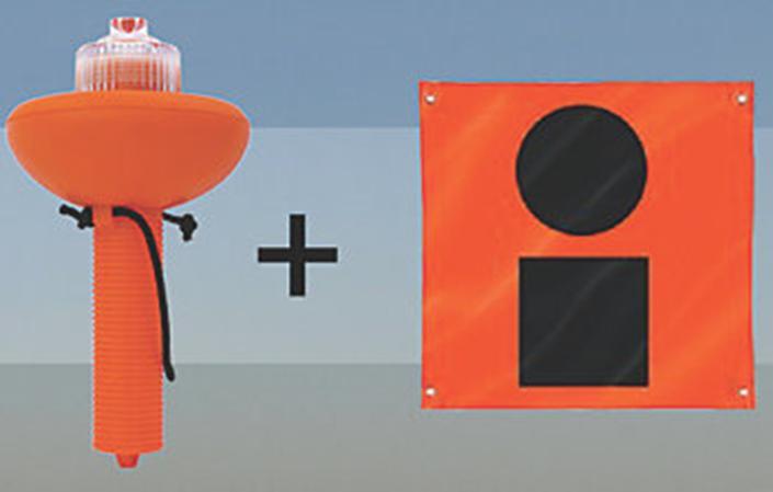 VESSEL DISTRESS SIGNALS The SOS distress LED light must be combined with daytime flag