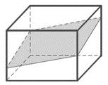 78 square inches 152.32 square inches 200.96 square inches 36. right rectangular prism is sliced at an angle, as shown.