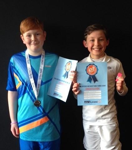 Congratulations to George and Hugh who competed in the LTA Everything Tennis event at the David Lloyd Centre in Knowsley. George was runner-up and Hugh was 3rd in the 10 years & under mixed singles.