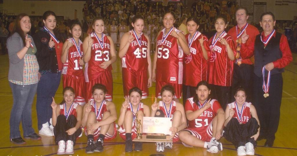 34 th ANNUAL GIRLS STATE BASKETBALL TOURNAMENT Class A Championship Series Watertown Civic Arena March 12-14, 2009 CLASS "A" CHAMPIONS Pine Ridge Lady Thorpes Team members include: Christian Janis,