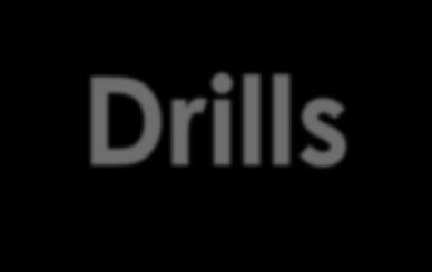 Drills It is important to: use a variety of drills to maintain interest provide quality not quantity