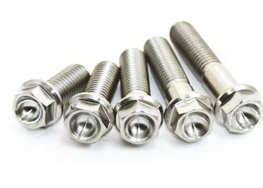 4 SCAR RACING PARTS CATALOGUE 2019 5 TITANIUM BOLTS Aerospace-Grade Ti-6AL-4V Titanium M8 and M6 bolts available CNC Machined Ultra lightweight Half the weight of steel equivalent BAR MOUNT BOLT KIT
