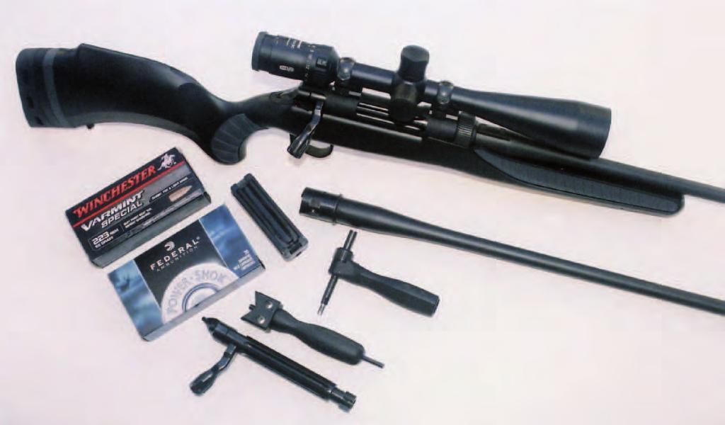 Mag. in the same bolt action rifle with a guarantee of MoA accuracy with every change.