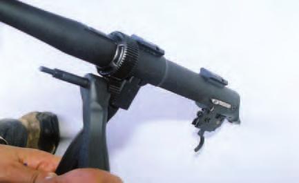 The Dimension consists of seven basic parts - a universal stock and receiver that accepts multiple barrels, magazine groups (magazine and housing), bolts and bridge scope mounts.