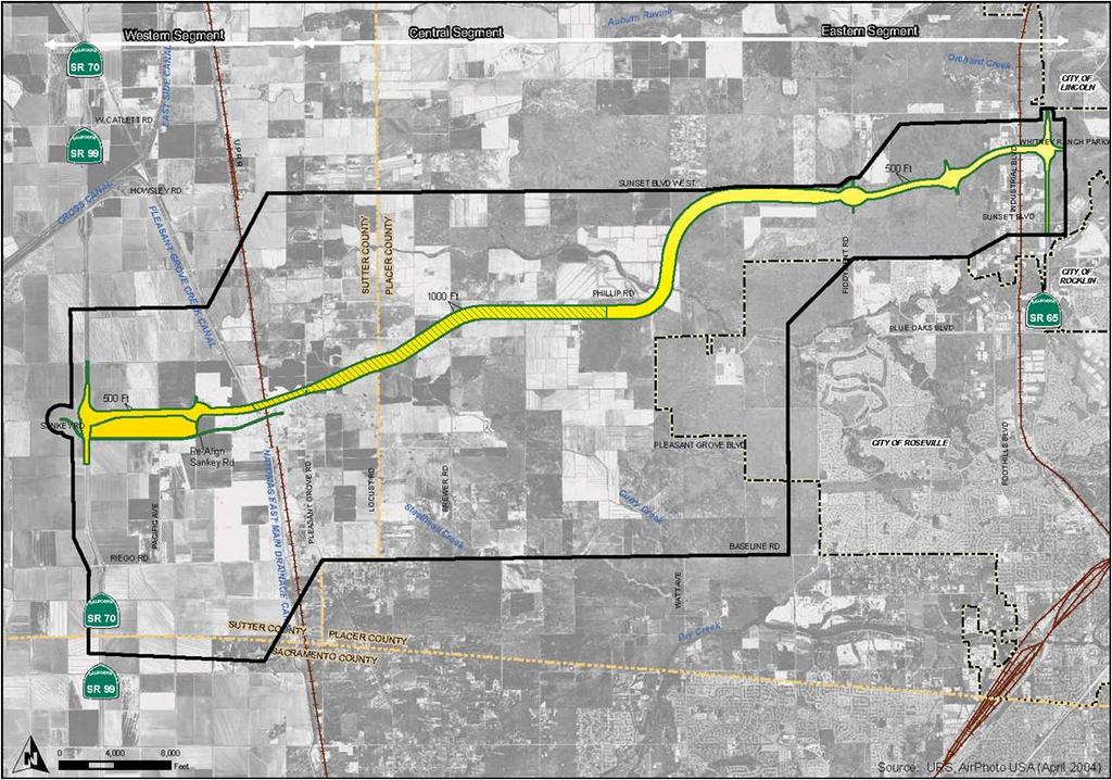 Construct new expressway from SR 65 to SR 70/99 95% developer fee funded Funding mechanism Contribution: $35