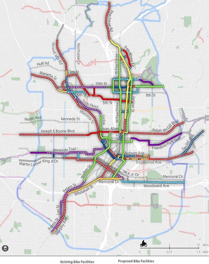 In 2017, DCP engaged Atlantans citywide to develop the Atlanta Transportation Plan which has been created to operationalize the Access Strategies of City Design. Cycle Atlanta 1.0 and 2.
