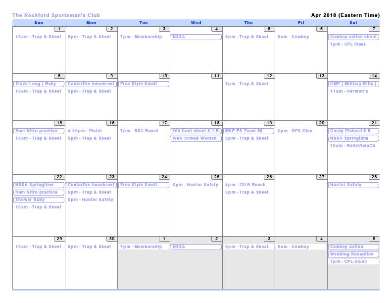 com/ Calendar and website Changes Dan