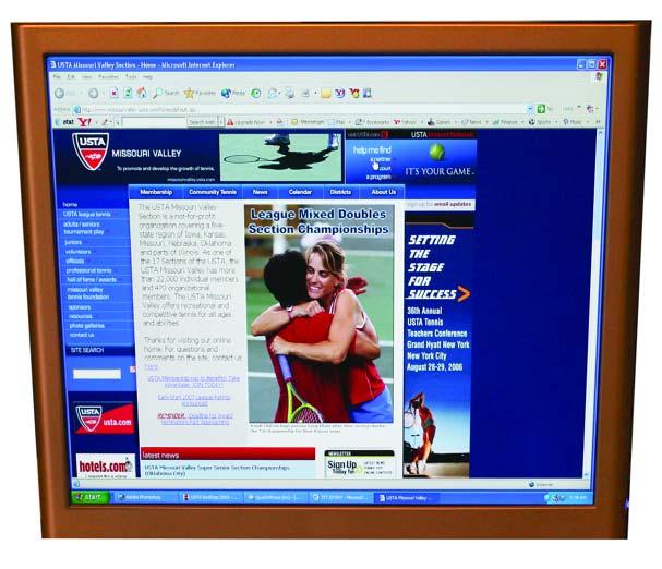 NEW WEB SITE LAUNCHED News Bulletins If you've visited the USTA Missouri Valley Web site recently, you have probably noticed a whole new look to missourivalley.usta.com.