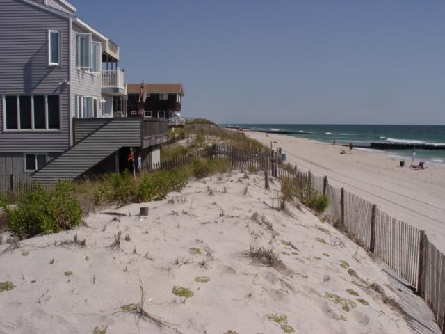 Figure 171. At 81 st Street the dune is far lower and much narrower than at site #140. The storm protection is minimal and limited to minor events or a couple of annual storms back to back.