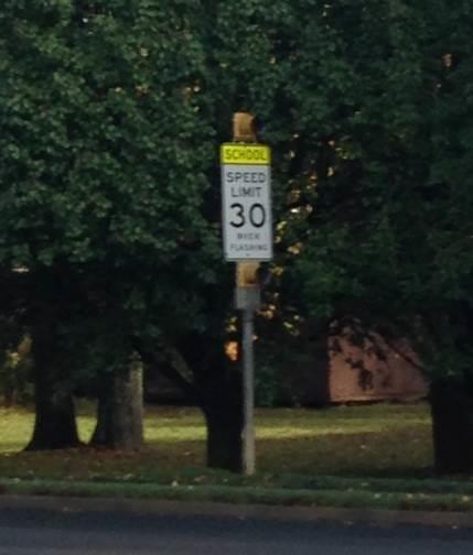 The speed limit for traffic traveling north on Heckle Boulevard is