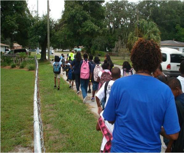 Walking School Bus City of Tampa Recreation Walking School