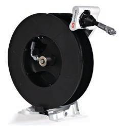 Dimensions (mm) 220 130 Ø 10 488 Ø 450 480 195 Aluminium and composite material single arm hose reel for air, water, oil, antifreeze, windshield wash fluid, high pressure hot and cold water and
