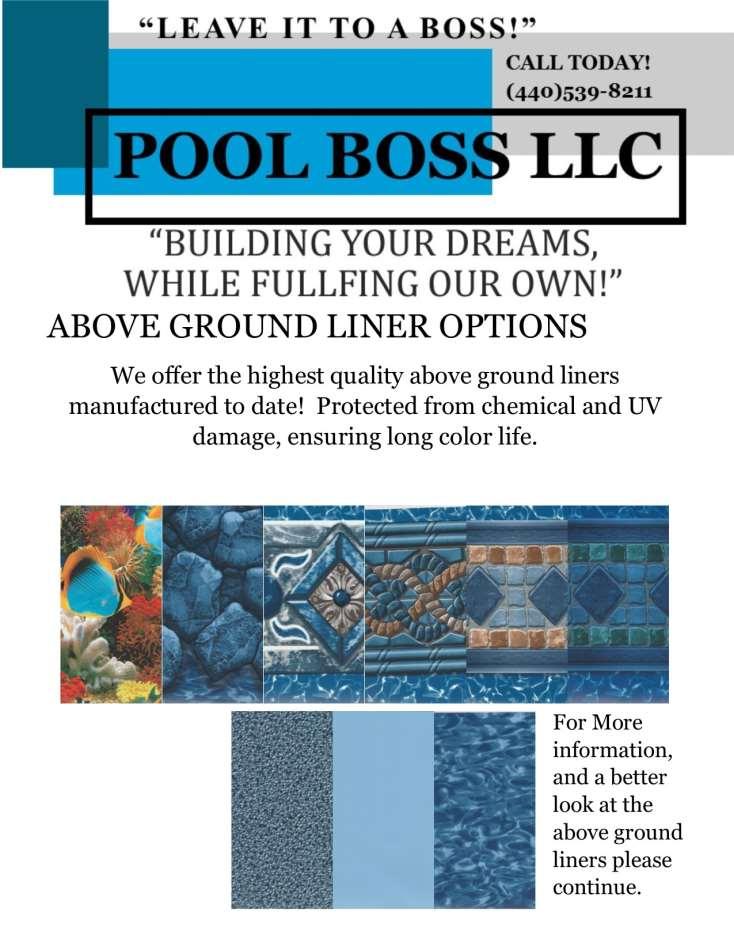 LINER DESIGNS AND SIZES VARY BETWEEN