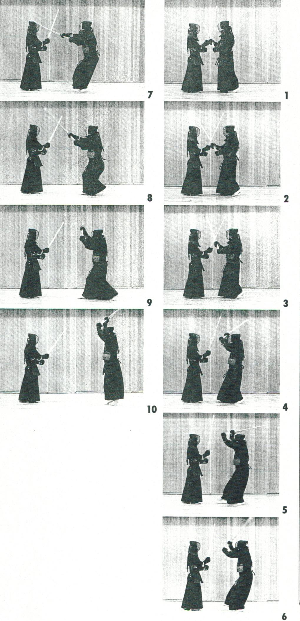 KENDO CLASSROOM ( 剣道教室 ) for Wining Kendo Waza Tsubazeriai Page 3 of 9 Hiki Men ( 引き面 ) from Tsubazeriai( つばぜり合い ) CASE 2 (from Ura side) Hiki Men ( 引き面 ) CASE 2 (Hiki Men from Ura by feinting on