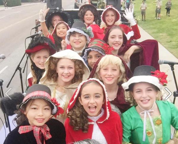 Parade, that our JH Victorian Carolers have one first place for Best Novelty Float!