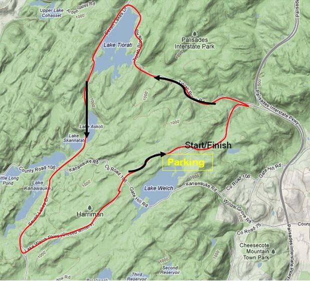 Road Race Saturday, April 13 th 2013 Harriman State Park, New York (Start/Finish and Staging for road race will