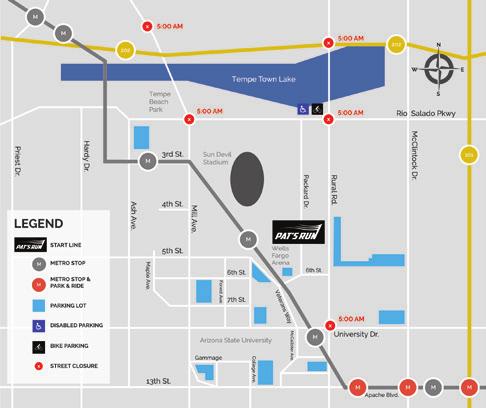 GETTING AROUND ON RACE DAY TRANSPORTATION PARKING MAP Limited free parking is available in the parking garages and lots surrounding ASU.