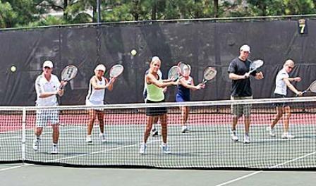 Please contact Tennis Director Mike Brandon at mbrandon@evergreen-lm.com for lessons. Private and group lessons accessible upon request. Bring in your racquet to have it inspected for restringing.
