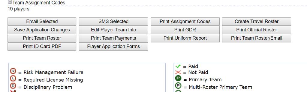 p. 17 v.4.0 To print Roster NOTE: Turn off the pop-up blocker in your web browser to allow the ID Card or Roster PDF to display.
