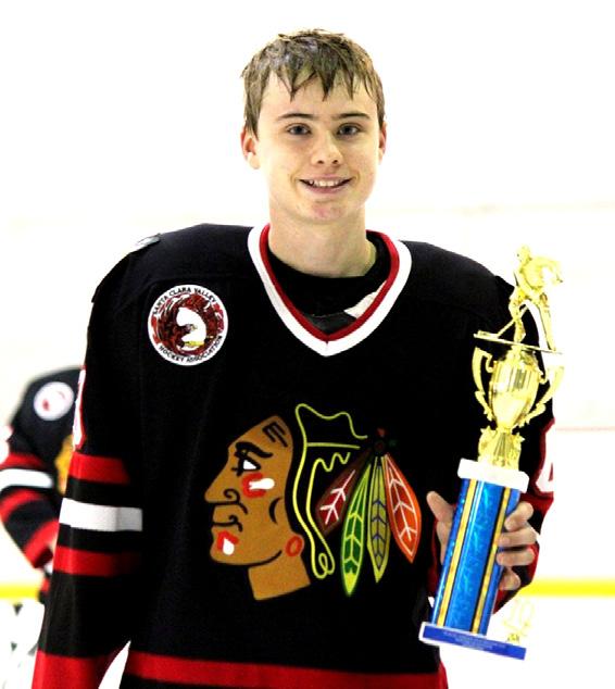 Then, with one minute remaining, Matthew Ebertin scored to give the Blackhawks a 4-1 margin of victory.