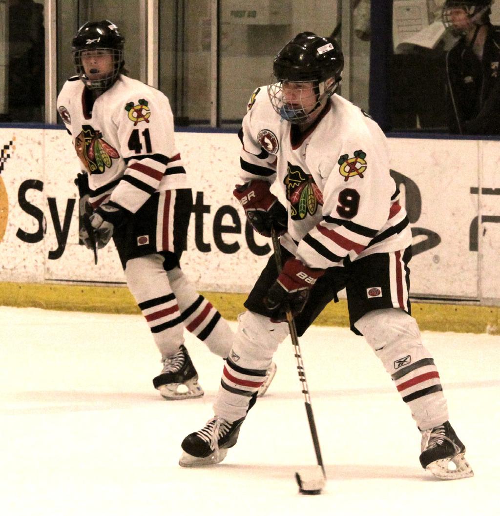 Geoffrey Grimm stopped nine of ten shots to secure the victory. Ten of fifteen Blackhawk skaters finished at least plus one for the afternoon. Profile: Aidan Ward Why did you start playing hockey?