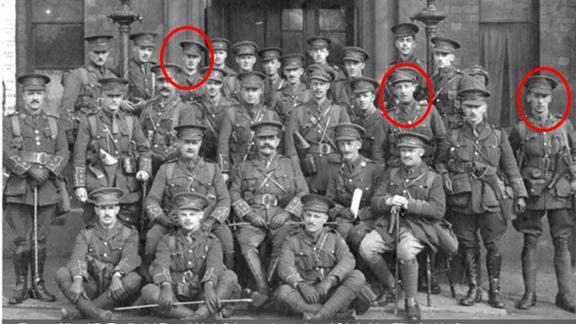 This photo is of the 28 officers belonging to the 1/5 th York and Lancaster regiment (territorial).