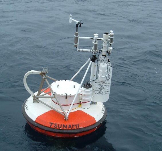 Figure 6-2: DART II surface mooring with a complete set of IMET sensors. a. Recovered After two years in service, the DART II buoy recovered on October 30, 2008.