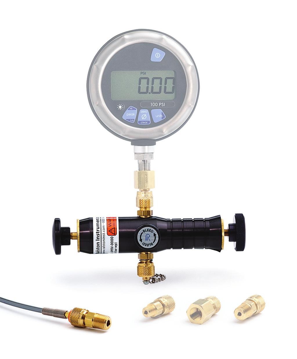 Pneumatic Hand Pumps (direct acting) DP0V (100 psi / 7 bar) The most economical solution for very precise low pressure calibration using a precision test gauge or pressure calibrator as the reference.