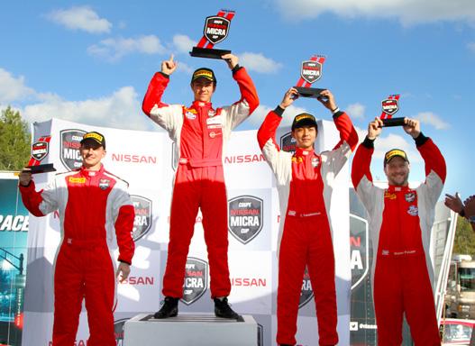 OLIVIER BÉDARD WINS THE 2015 NISSAN MICRA CUP CHAMPIONSHIP - Last two rounds of the season claimed by Marc-Antoine Demers and Stefan Rzadzinski - This past weekend, the Circuit Mont-Tremblant was the