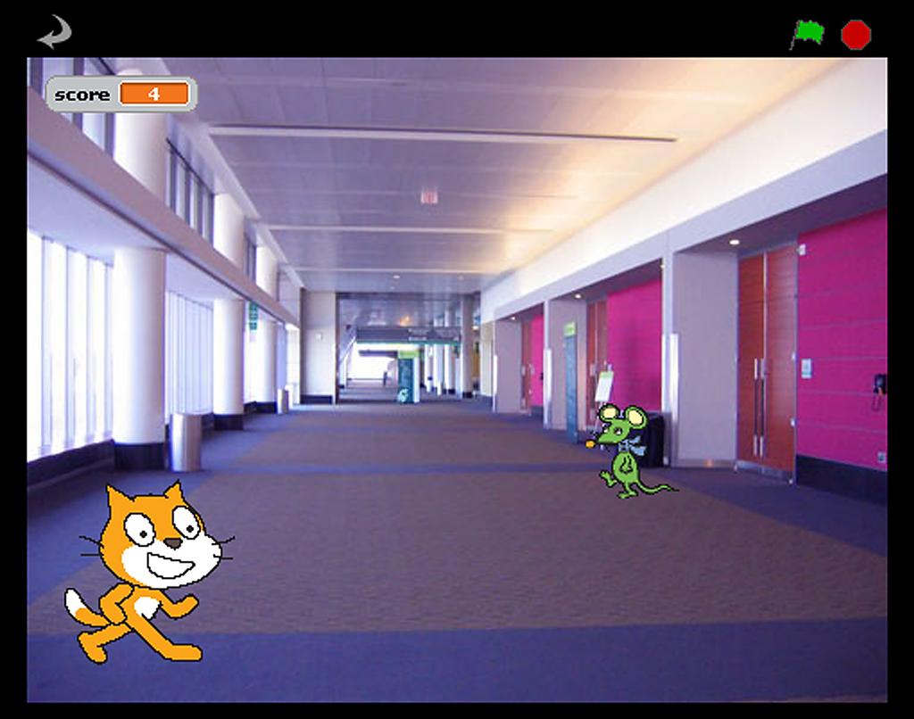 Introduction: We are going to make a game of catch with Felix the cat and Herbert the mouse. You control Herbert with the mouse and try to avoid getting caught by Felix.