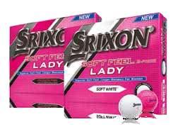 The Srixon Soft Feel Lady golf ball, in its 5 th generation, features the same performance Softer, Lower-Compression Core 324 SPEED DIMPLE PATTERN SOF TER, LO WER C O MPRESSION C O RE incredible