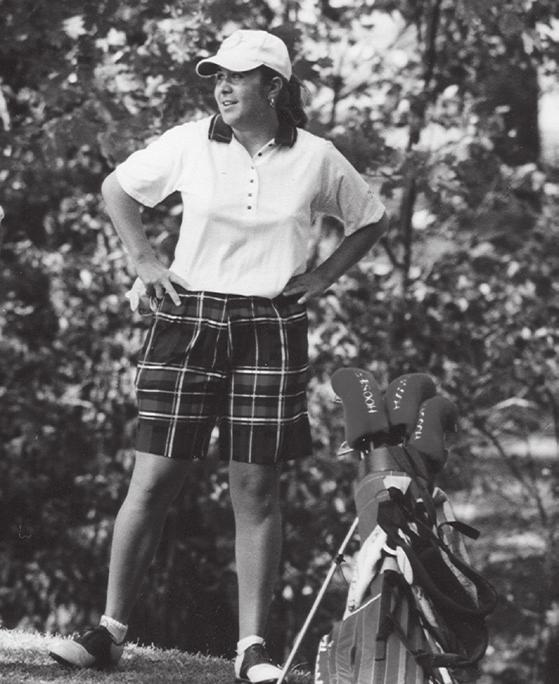 In 1987, she tied the then-school record for the best one-round score with a 68 at the Lady Boilermaker Invitational.
