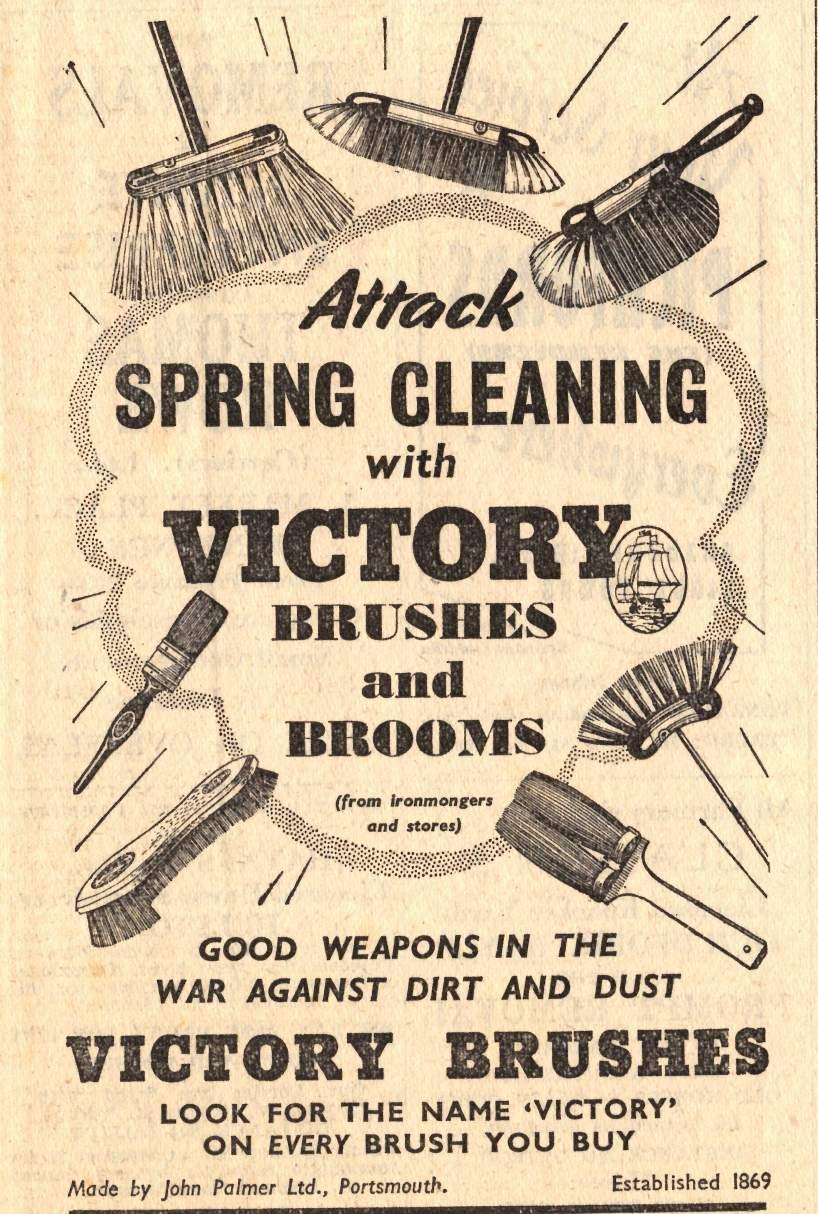 Advert for Victory Brushes and Brooms 2018