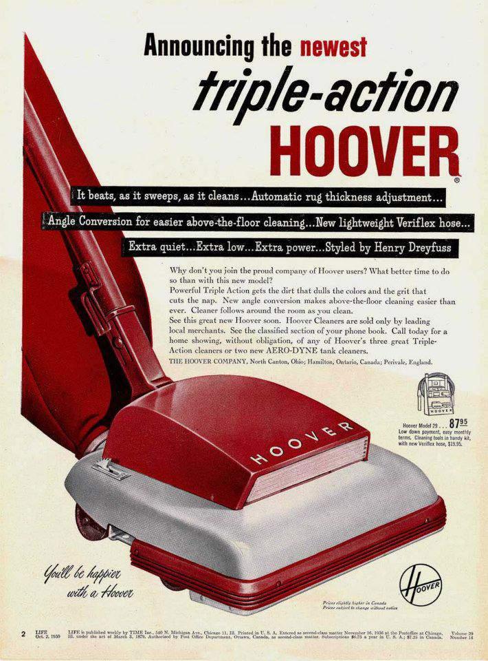 Advert for a Hoover http://bit.