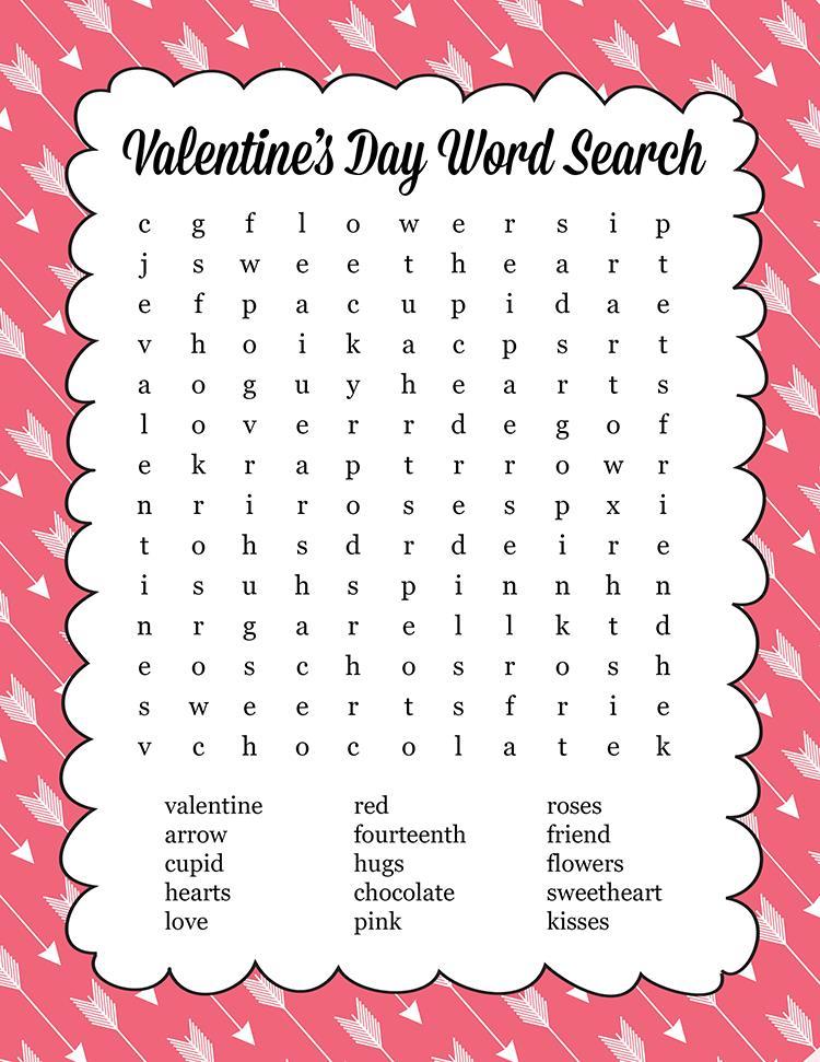 Word Search answer key in the Rec