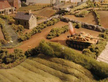The British tanks now moves into pursuit mode, harassing the last retreating Jagdpanzer.