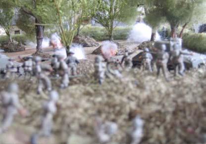 The British command has focused their preliminary artillery in a concentrated barrage on the main woods, with A Company in attack and C Company following