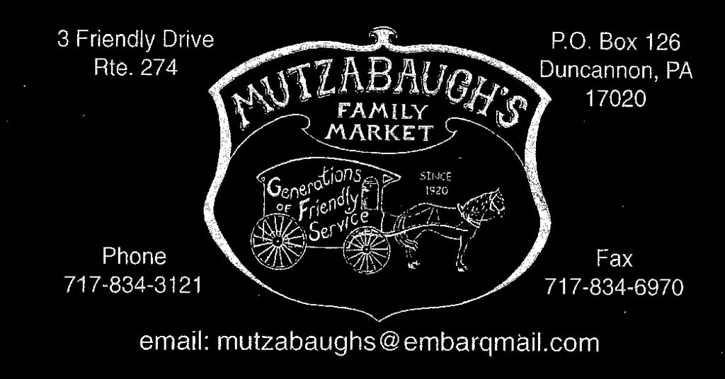 Mutzabaugh's Market Coupon This