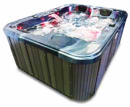 The H2O 2000 is a small hot tub aimed at small families or a single user.
