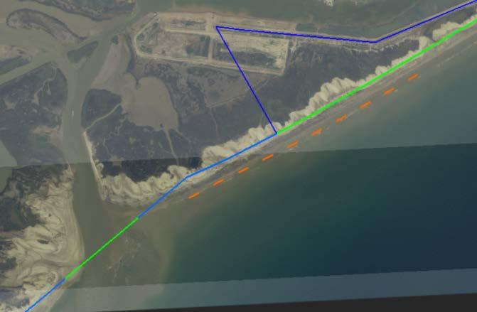 Sargent Beach Alternatives Alt 4: 10 breakwaters placed at