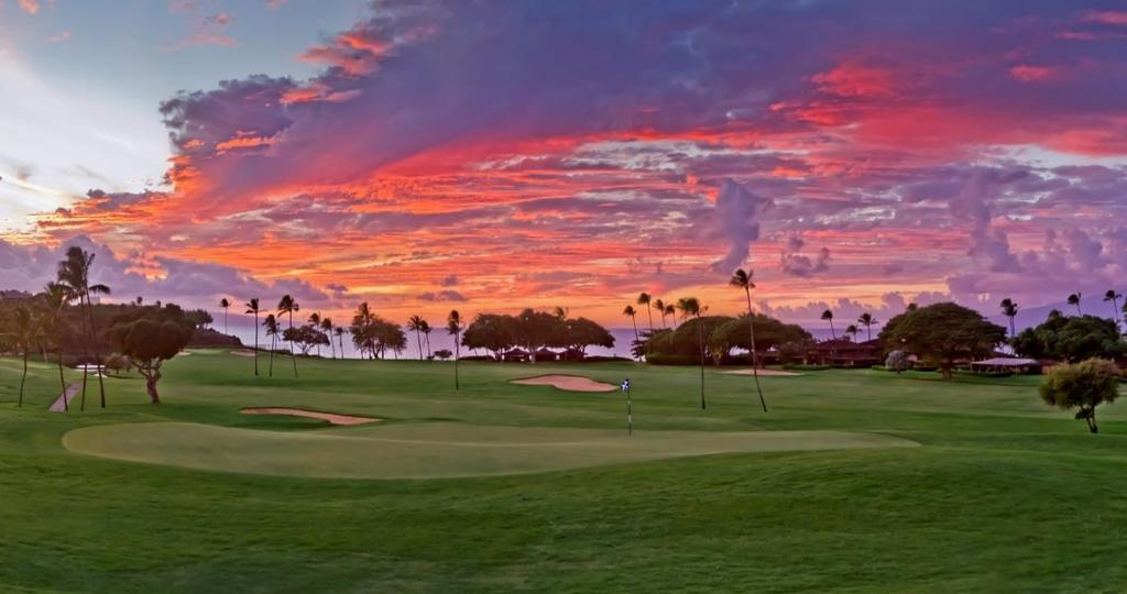 motorised carts The Royal Ka anapali Course is flanked by the majestic West Maui Mountains, the tranquil ocean and
