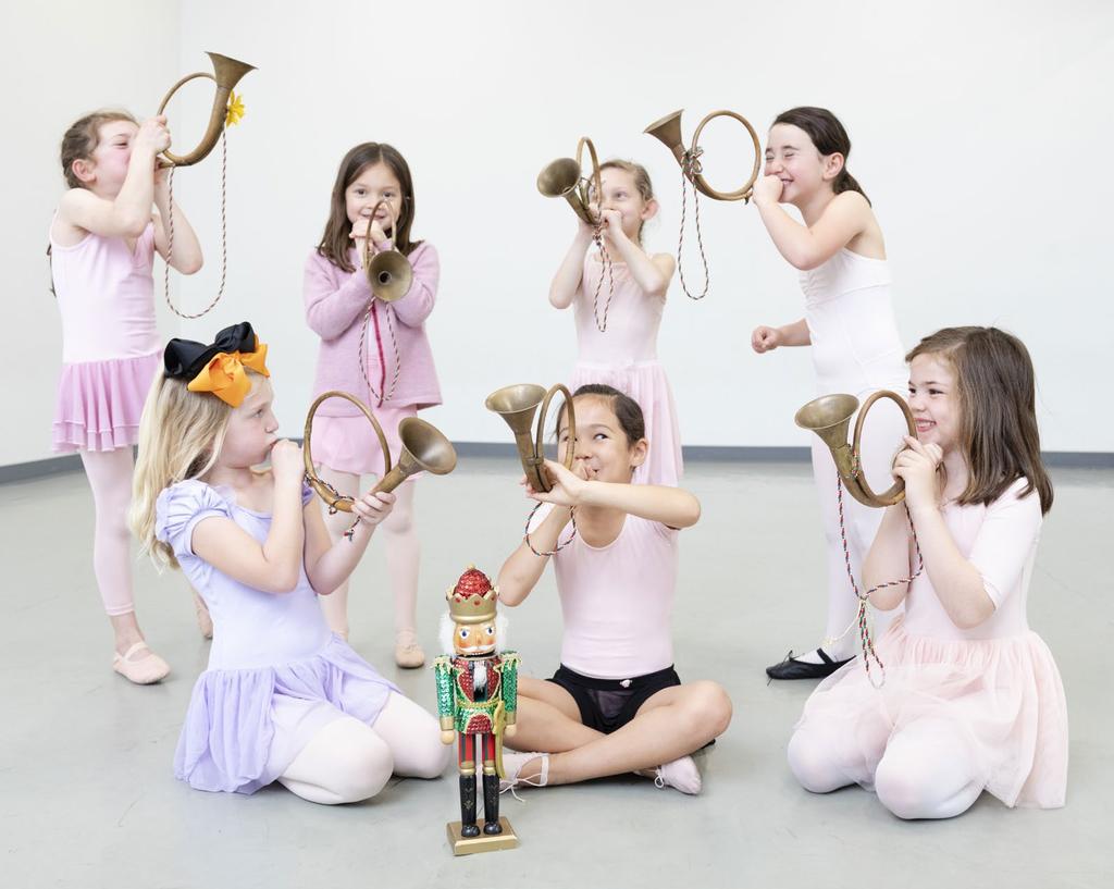 Story Ballet Camp The Nutcracker (Ages 6-8) Led by Miss Lauren, this week-long exploration of the beloved ballet will engage and inspire young dancers.