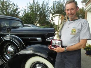 VOLUME 28 NO. 10 THE SPLIT RIM PAGE 3 Results from Charles Town Car Show Jim Tillery with the Coordinator s Trophy at the Charles Town Car Show.