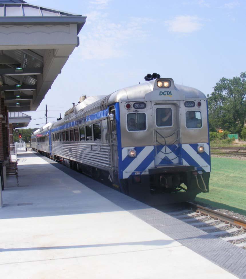 KEY STUDY COMPONENTS Case Studies - Lewisville City of Lewisville - Population 101,000 One of 5 stations on A-Train commuter rail line Revenue service began June 2011 Commuting in both