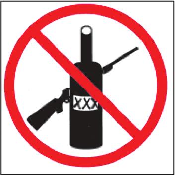 10. AVOID ALCOHOLIC BEVERAGES OR JUDGEMENT/REFLEX IMPAIRING MEDICATION WHEN SHOOTING. Do not drink and shoot.