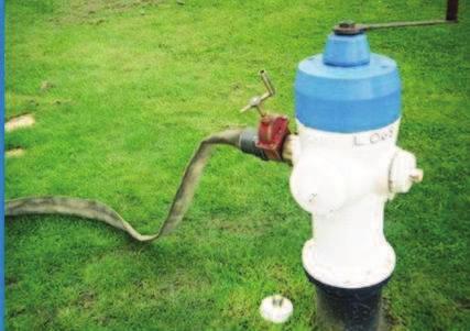 Loosen independent gate valve using hydrant key (+ extension) xii. Secure cap onto hydrant using hydrant key (+ extension).