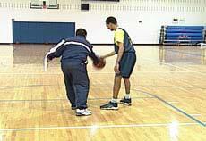 Protect the Ball While Dribbling Reps: Two to three rounds with a coach Purpose " Practice dribbling and protecting the ball "