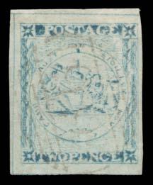 Prestige Philately - General Public Auction No 139 Page: 10 NEW SOUTH WALES - 1850-51 Sydney Views (continued) 263 F A Lot 263 TWO